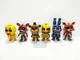 Игровой набор фигурок Аниматроники 5 пять ночей с Фредди Five Nights at Freddy's 6 фигурок в наборе - изображение 2