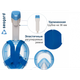 Детская маска для плавания Seagard Easybreath-II полнолицевая для дайвинга с креплением для камеры XS - изображение 5