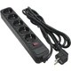Сетевой фильтр питания Patron 3.0 m3*1mm2 (SP-1053) 5 розеток BLACK (EXT-PN-SP-1053) - изображение 1