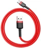 Kabel Baseus Cafule Cable USB for Type-C 3 A 0.5 m Red (CATKLF-A09) - obraz 1