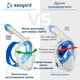 Маска для плавания Seagard Easybreath-II полнолицевая для дайвинга с креплением для камеры S / M Синий (SUN1008) - изображение 5