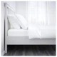 Каркас кровати IKEA HEMNES 140x200 см Белая морилка 290.022.68 - изображение 2