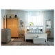 Каркас ліжка IKEA HEMNES 160x200 см Біла морилка 799.293.41 - зображення 5