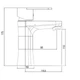 Пластиковый смеситель для раковины Brinex 37W 001 - изображение 2