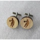 Дерев'яні запонки Баскетболіст Handmade (acs0005964) - зображення 1
