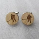 Дерев'яні запонки Хокеїст Handmade 000083712 - зображення 1