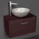 Тумба Fancy Marble FIJI 70 (Fiji 70 + 0304101) венге с каменной столешницей и умывальником Mona 420 (19007) - изображение 1