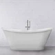 Ванна отдельностоящая Fancy Marble Newton 156.7х 65см 90160001 белая (22177) - изображение 3