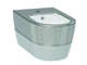 Биде белое/декор серебро IDEVIT Alfa 3106-2605-1201 - изображение 1