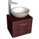 Тумба Fancy Marble FIJI 50 (Fiji 50 + 0304101) венге с каменной столешницей и умывальником Mona 420 (19003) - изображение 2