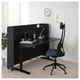 Компьютерный стол (стойка-ресепшн) IKEA (ИКЕА) BEKANT 160x80 120см черный (392.882.51) - изображение 2