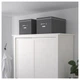 Контейнер для зберігання IKEA (ІКЕА) FJÄLLA 35х56х30см темно-сірий (503.956.69) - зображення 3