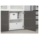 Сервант IKEA (ІКЕА) BESTÅ 120х40х192см Selsviken глянцевий сірий білий (490.898.64) - зображення 3
