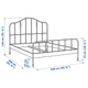 Двуспальная кровать IKEA (ИКЕА) SAGSTUA 160х200см черная (692.688.93) - изображение 8