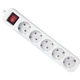 Сетевой удлинитель Defender S530 3.0 m 5 роз switch white (99242) - изображение 1