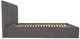 Ліжко Двоспальне Sanam Standart 160 х 200 см Місті Dark Grey Темно-Сіре - зображення 3