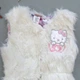 Меховая жилетка Hello Kitty Sanrio для девочки 98-104 см Белая 17270 - изображение 4