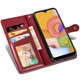 Кожаный чехол-книжка GETMAN Gallant (PU) для Samsung Galaxy A04 Красный - изображение 5