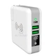 Портативный Повербанк Super Charger 6700 mAh Белый беспроводное зарядное устройство USB зарядка телефона сматрофона - изображение 2