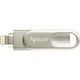 USB флеш накопитель Apacer 64GB AH790 Silver USB 3.1/Lightning (AP64GAH790S-1) - изображение 3