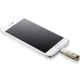 USB флеш накопитель Apacer 64GB AH790 Silver USB 3.1/Lightning (AP64GAH790S-1) - изображение 4