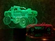 3D нічник подарункова нічна LED лампа світлодіодний світильник Автомобіль 4 з пультом ДК 16 кольорів адаптером на usb батарейках з акрилу для будинку спальні дитячої оригінальний романтичний подарунок хлопцю чоловіку 3DTOYSLAMP - зображення 5