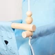 Тканинна підвісна гойдалка Infancy з вухастими подушками Блакитна - зображення 4