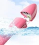 Детская полнолицевая панорамная маска для плавания FREE BREATH (XS) M2068G Coral - изображение 7