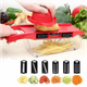 Овочерізка для овочів і фруктів ALLS Mandoline Slicer 6in1 Слайсер терка c контейнером - зображення 3