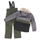 Зимовий термокомплект SNO F18M303-Black_Grapeleaf сірий з оливковою 134 - 140 см (F18M303-Black_Grapeleaf-8) - зображення 2