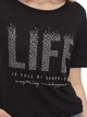 Футболка LC Waikiki LIFE S Чорна (LCW Woman -1342-1) - зображення 4