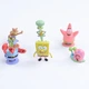 Ігровий набір SpongeBob 6 фігурок Губка Боб Квадратні Штани - Сквідвард - Пан Крабс - Геррі - Сенді - Патрік - зображення 3