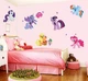Інтер'єрна вінілова 3D наклейка на стіну My little pony в дитячу 70-50 см ( Декор Кімнати Шпалери Травень Літл Поні ) - зображення 2
