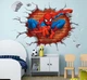 Интерьерная виниловая 3D наклейка на стену Человек Паук в детскую 50-45 см ( Декор Комнаты Обои Марвел Мстители Супер Герой ) - изображение 8