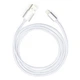 Дата кабель USB 2.0 AM to Lightning 1m nylon silver Vinga (VCPDCLNB1S) - зображення 5