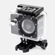 Водонепроникна камера екшн A7 Sports Cam HD Black 1080p, спортивна відеокамера для екстриму з аквабоксом і набором кріплень (eurom CAM-A7-DV) - зображення 1
