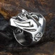 Перстень Win Маска Гая Фокса Guy Fawkes mask Розмір (21) 2,8х2,6х3,3 см Сталевий (25453) - зображення 3
