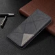 Чехол-книжка с кармашками UniCase Geometric Pattern для Xiaomi Redmi 9T - Black - изображение 5