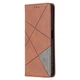 Чохол-книжка з кишеньками UniCase Geometric Pattern для Xiaomi Redmi 9T - Coffee - зображення 2