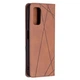 Чохол-книжка з кишеньками UniCase Geometric Pattern для Xiaomi Redmi 9T - Coffee - зображення 3