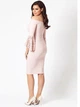 Платье с кружевными вставками на рукавах в стиле флейты Jessica Wright EB-4297 2XL (731592XL) Телесный - изображение 2