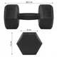 Гантели Springos Hex 2 x 5 кг FA1036 - изображение 5