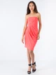 Платье миди с драпировкой ASOS AS492273 XS (13329XS) Розовый - изображение 1