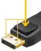 Кабель монітора-сигнальний Goobay DisplayPort M/M 5.0m v2.1 10K@30Hz 19pin Gold чорний(75.06.4865) - зображення 2