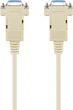 Кабель пристроїв Goobay COM(DB9) RS232 F/F 2.0m D=5.0mm 9жил 1:1 розбірний RS232 сірий(75.05.0547) - зображення 2