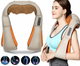 Массажёр роликовый для всего тела с подогревом 4 кнопки Shiatsu Massager of Neck Kneading Бежевый - изображение 1