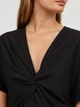 Блуза з драпіруванням H&M 0646266 M (63676M) Чорний - зображення 2
