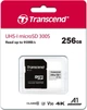 Карта памяти microSD 256Gb Transcend 300S Class 10 UHS-I U3 V30 A1 + SD адаптер (TS256GUSD300S-A) - изображение 2