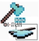 Пиксельный Алмазный топор Майнкрафт Minecraft Diamond Axe - изображение 2