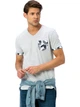 Мужская футболка LC Waikiki с цветным карманом и манжетами S Серая (LCW T-shirt -1455) - изображение 1